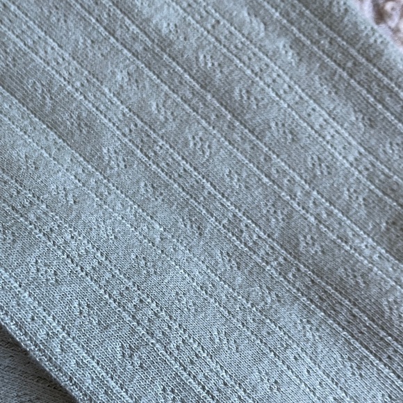 SO Ribbed Button-Front Crop Top in Sage - Picture 3 of 5